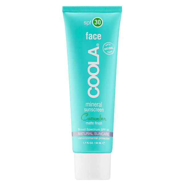 Coola – Crème visage minérale FPS 30 Concombre mat
